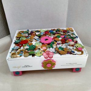 Suenos de Saundra Upcycled DAVIDOFF Churchill Cigar Box, Storage/Jewelry Box
